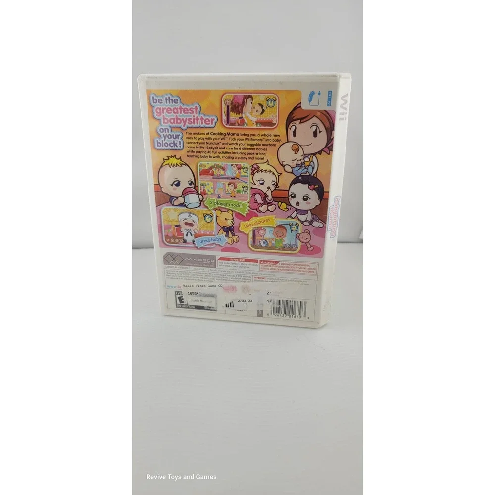 Babysitting Mama Nintendo Wii, 2010 CIB Complete Tested and Working No Baby Doll